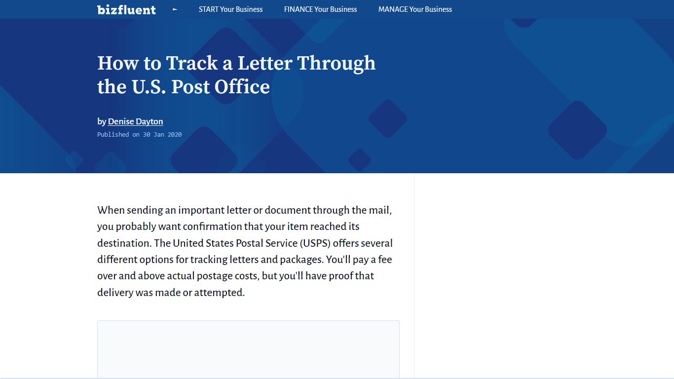 How to Track a Letter Through the U.S. Post Office | Bizfluent